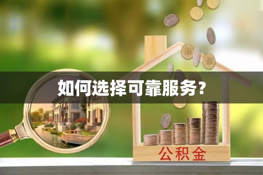 浦东如何选择可靠服务？