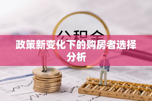 浦东政策新变化下的购房者选择分析