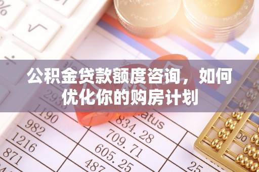 浦东公积金贷款额度咨询，如何优化你的购房计划
